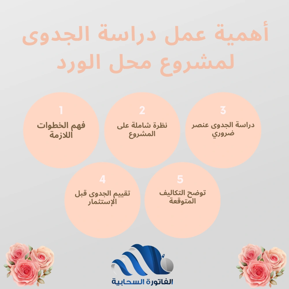 أهمية عمل دراسة الجدوى لمشروع محل الورد